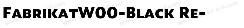 FabrikatW00-Black Re字体转换